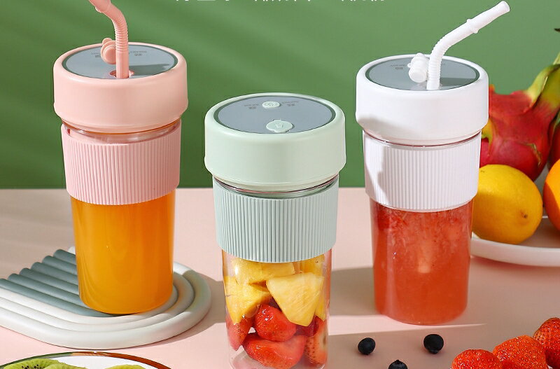 ブレンダー ジューサー ジュース スムージー 小型 ポータブルミキサー コードレス 350ml USB充電 コンパクト 充電式