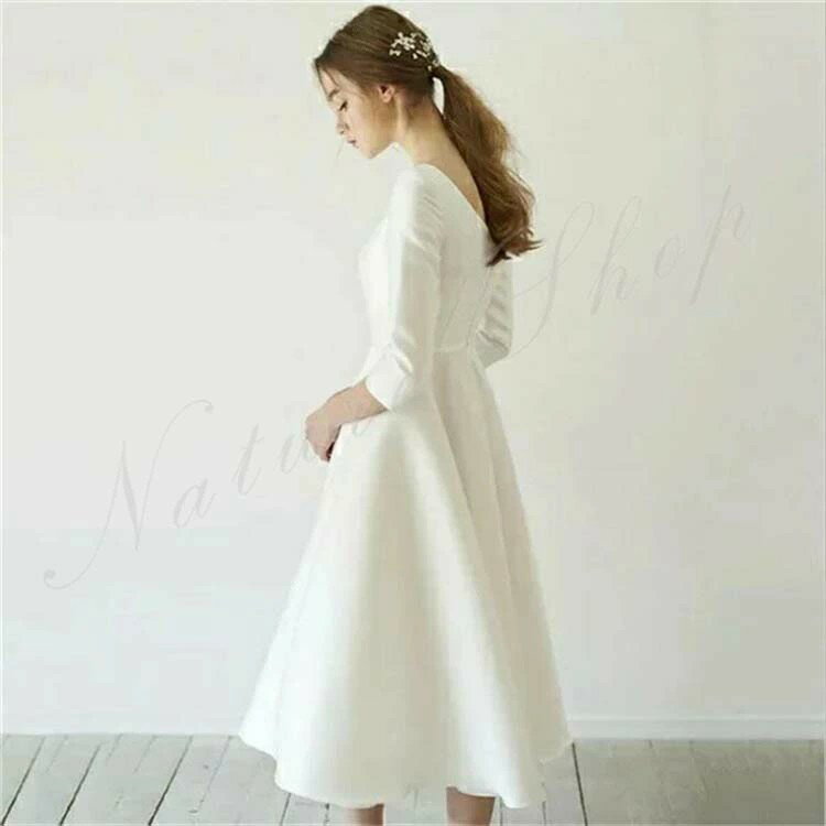 披露宴 大きいサイズ 白ワンピース お呼ばれ 二次会 ミニ カジュアル パーティドレス 結婚式 丈 白 ドレス コンサート ウェディグドレス 演奏会 衣装 花嫁