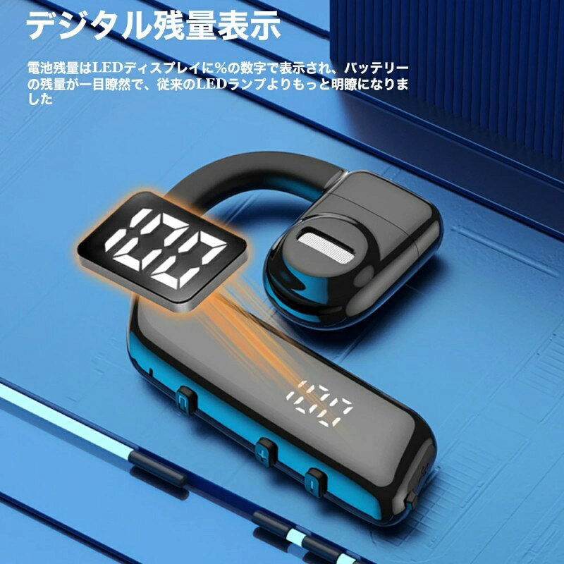 進化版 ワイヤレス イヤホン 正規品 Bluetooth5.3 ヘッドホン 左右耳 とも対応 大容量バッテリー 搭載 連続使用25時間 説明書 マイク内蔵 軽量 高音質 ブルートゥース ヘッドセット ノイズキャンセリング alastime-10002059 ALASTIME サンプル画像3