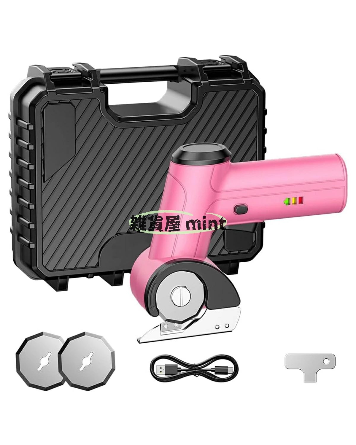 電動カッター 小型 電動はさみ コードレス ハサミ Type-C充電式 2000mAh 2個ブレー...