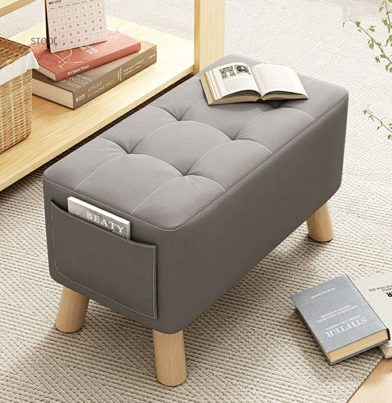 オットマン スツール 脚置き 高反発 ポケット フットスツール ソファスツール 低い腰掛け 玄関台 滑り..