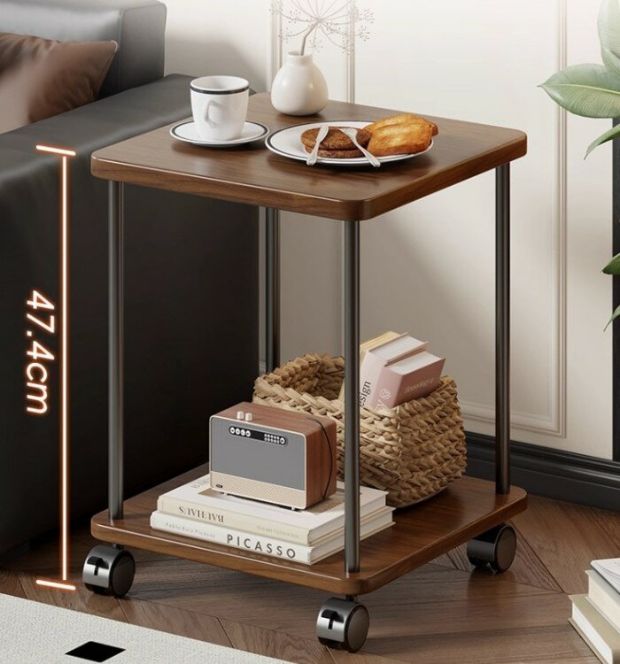 無垢材の小さいテーブルソファの辺の何家の応接間の小さい坪型テーブル貸家のベッドの頭の台のシンプルなテーブルを置きます