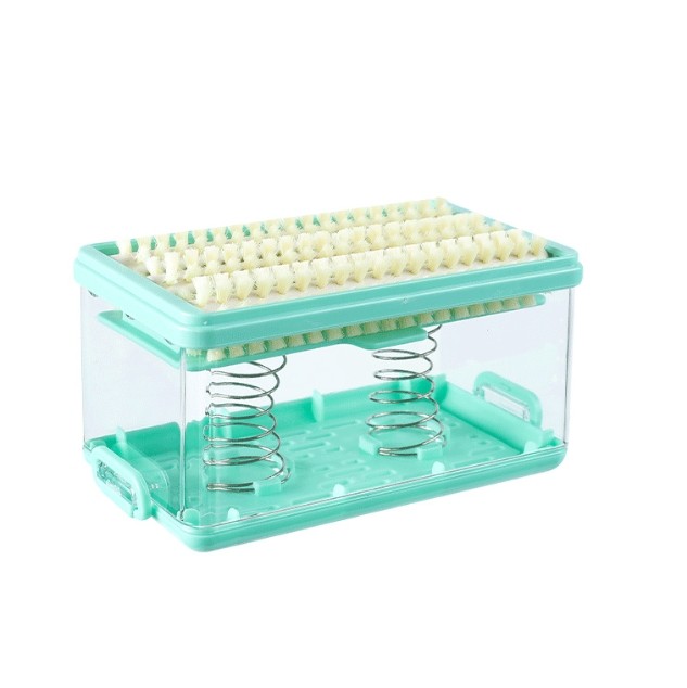 新家庭用蓋付き石鹸アスファルト収納ボックスプラスチック手もみ洗濯不要多機能ブラシ石鹸発泡箱