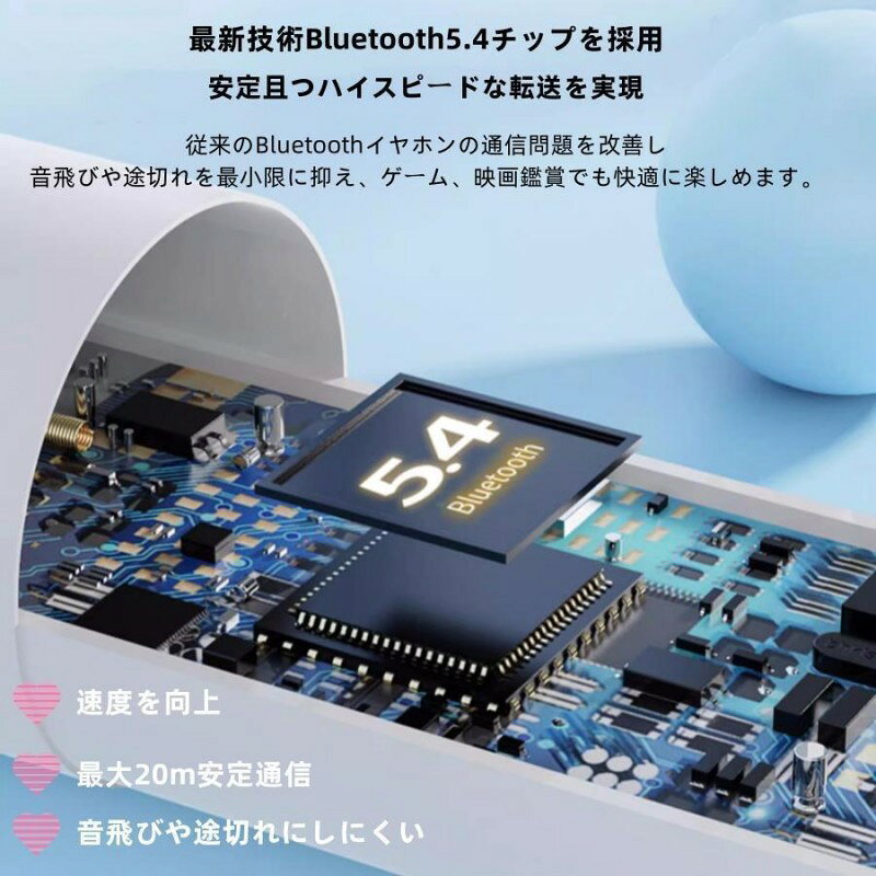 ワイヤレスイヤホン イヤホン iPhone/Android対応 Bluetooth5.4 イヤーカフ型 ワイ...