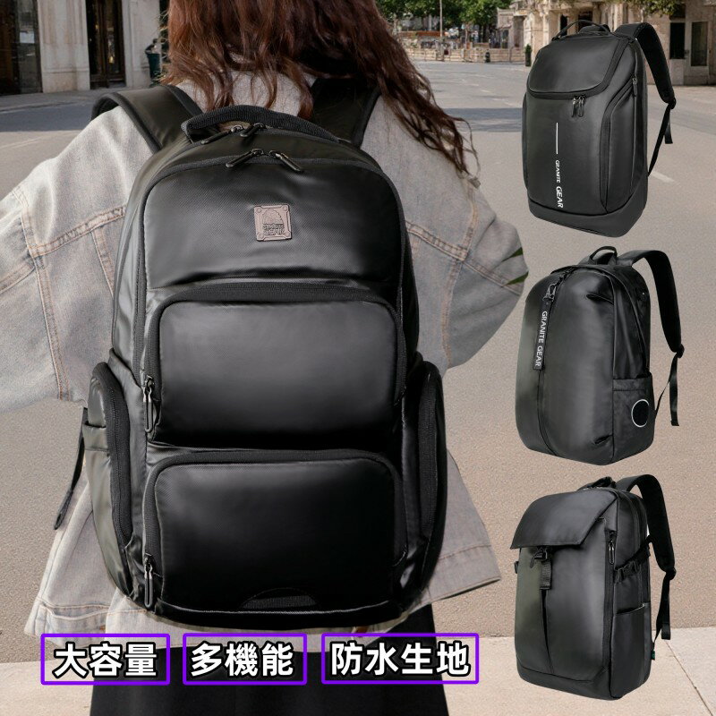 乐天商城 - 【限定特典10倍ポイント】3way 設計 防水リュックサック 男女兼用 軽量大容量 PC 収納対応 干湿分離ポケット付き メタルアクセント ビジネス通勤通学 旅行・アウトドアに最適 シンプルスタイル