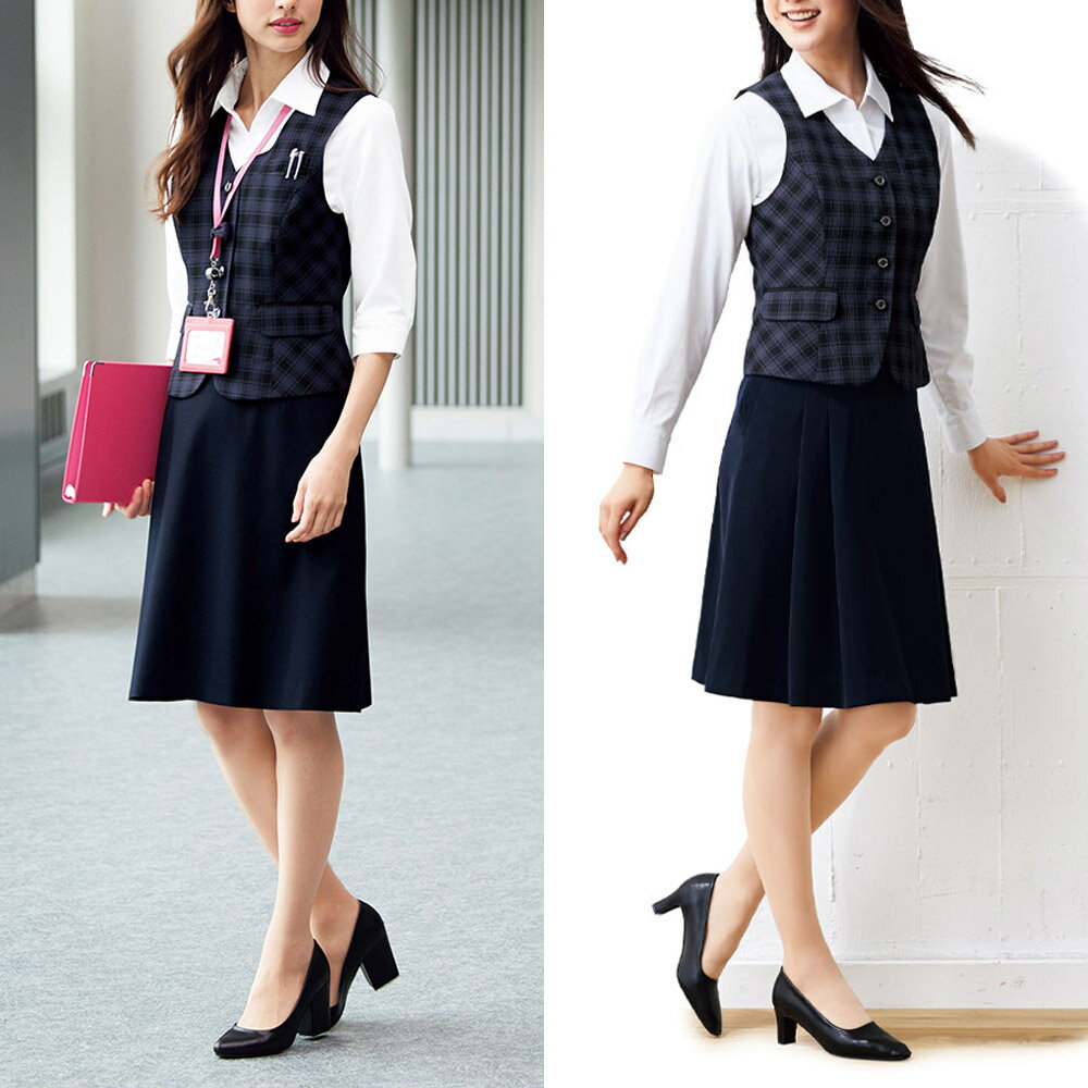 【特価】 事務服 トップス ベスト FV362...の紹介画像2