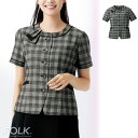 【特価】 事務服 オーバーブラウス FB71453 フォーク ホームクリーニング 洗える 洗濯 リクルート 女子制服 ブラック 売れ筋 5号 ~ 17号
