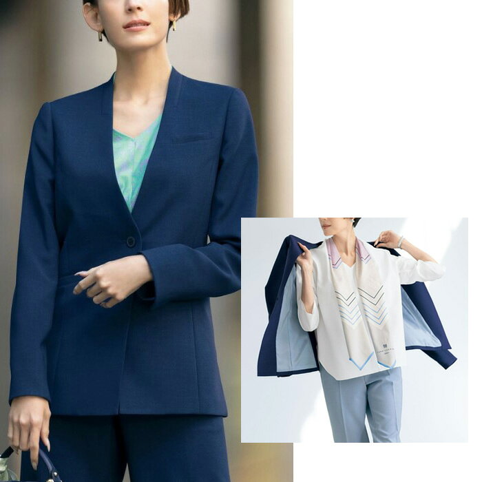 【特価】 事務服 ストレッチジャケット 720...の紹介画像2