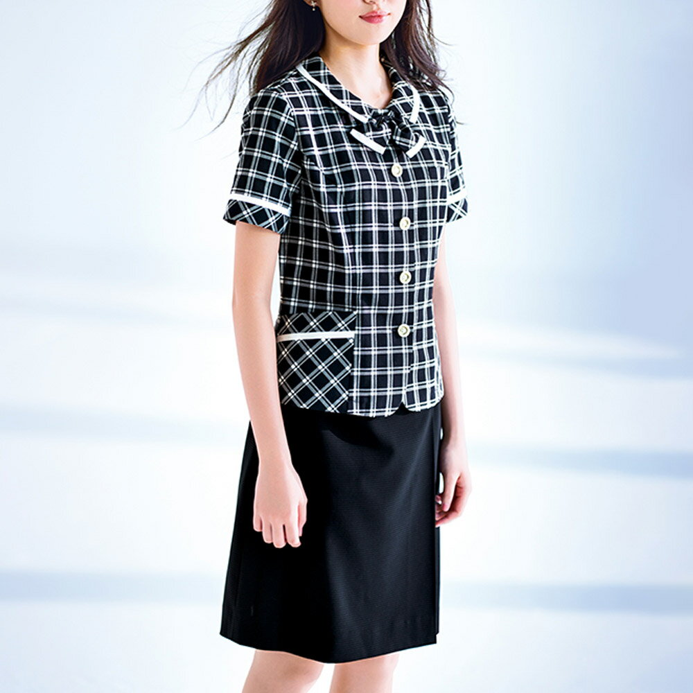 【特価】 事務服 オーバーブラウス AJ0846 ボンマックス ホームクリーニング 洗え...