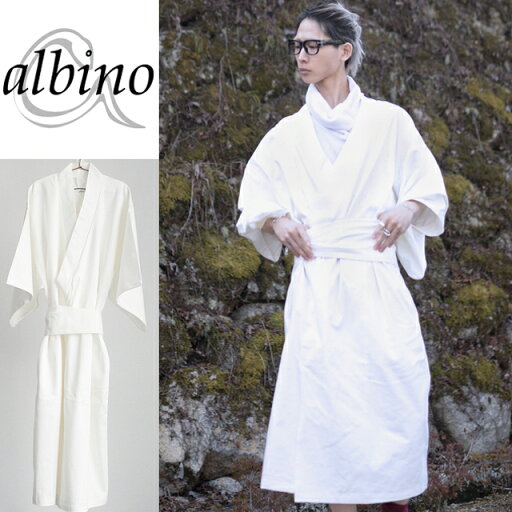 【albino】浴衣風ワンピース型オールインワンオールインワン ワンピース メンズ 浴衣 和服 着物 和装 甚平 モード系 ホワイト 白 個性的 日本製 国産 オリジナル マキシ丈 中性的 ユニセックス レディース 【albino】浴衣風ワンピース型オールインワンオールインワン ワンピース メンズ 浴衣 和服 着物 和装 甚平 モード系 ホワイト 白 個性的 日本製 国産 オリジナル マキシ丈 中性的 ユニセックス レディース