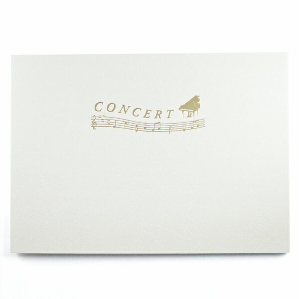 記念写真 音楽発表会用 プレゼント ギフト コンサート台紙 CONCERTロゴ入り ※表紙のみ(20冊入り) 記念 写真 発表会 コンサート 写真台紙 楽器 ...