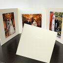 【ポイント2倍×最大15%OFF】 写真台紙 6切 3面 【モノクロ・白】 写真プリント付 六つ切り 3面見開き 仕上げ 記念写真 成人式 七五三 結婚式 お祝...