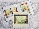 フォトアルバム 【レザーカバー/麻】 表紙印刷あり 10ページ 正方形サイズ オリジナル 写真プリント付 フォトブック 記念写真 アルバム ウェディング 結婚式...