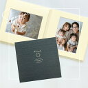 【ポイント2倍×最大15%OFF】 写真台紙 プリント印刷付き仕上げ【シャンタン・ネイビー】2L判 2面 記念写真 【ZDK2】21cm 2L キャビネ 2面見...