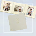 【ポイント2倍×最大15%OFF】 写真台紙 プリント印刷付き仕上げ【シャンタン・ホワイト】2L判 3面 記念写真 【ZDK6】21cm 2L キャビネ 3面見...