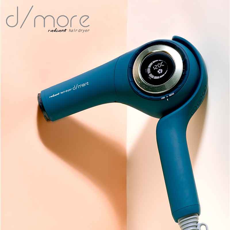 radiant hair dryer d/more ラディアント ヘアドライヤー ディモア ブルー BD-101B 【正規販売店 / 保証付 /送料無料あす楽】