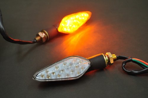 樂天商城 - LEDウインカー 汎用 リーフ ブラック クリアレンズ KA002SC アルキャンハンズ (ALCANHANDS)
