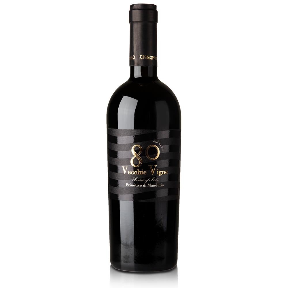 Cignomoro Ottantani 80 Vecchie Vigne Primitivo di Manduria DOC 2019 チンニョモーロ オッタンターニ 80 ヴェッキエ・ヴィーニェ プリミティーヴォ・ディ・マンドゥーリア DOC赤ワイン ワイン 赤 フルボディ イタリア イタリー 伊 プーリア タラント 15.5％