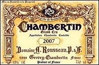 1989シャンベルタン Chambertin アルマン・ルソーArman Rousseau