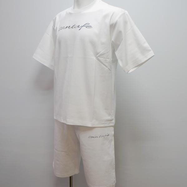 サンタフェ・25 春夏 SS 新作・メタルプリント オーバーサイズ 半袖Tシャツ 短パン 上下(L)(LL)(3L)(4L)25-83403-001　25-83404-001