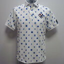 (SALE)シナコバ・23 春夏 SS 新作・総柄 半袖ポロシャツ(M)(L)(LL)23150530-100