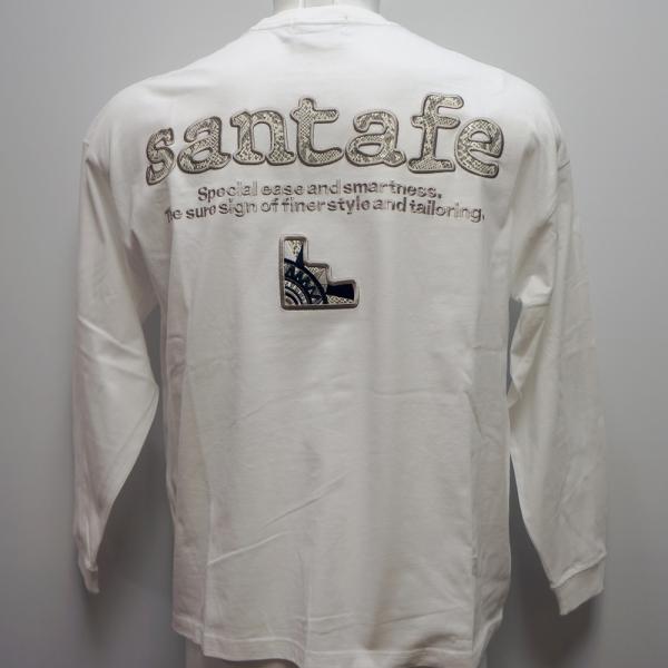 Rakuten - サンタフェ・26 春夏 SS 新作・アニマルアップリケ オーバーサイズ 長袖Tシャツ(L)(LL)(3L)26-85401-002