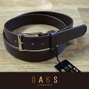 ダックス (父の日 ギフト)DAKS ダックス ベルト 牛革 袋縫無双仕立 DB35810-02 日本製（ラッピング無料）