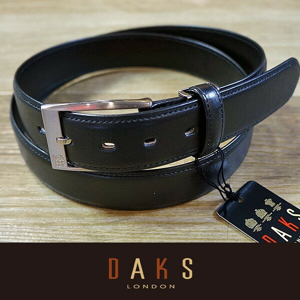 ダックス (父の日 ギフト)DAKS ダックス ベルト 牛革 DB39910-01 日本製（ラッピング無料）