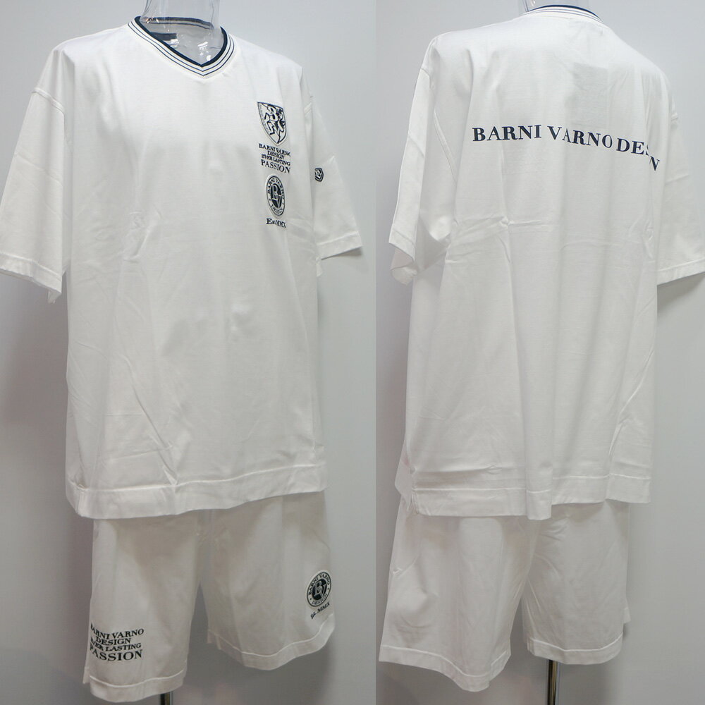 バーニヴァーノ・半袖Tシャツ 短パン上下(3L) 22 春夏 SS 新作 BSS-LTH4267-01-3L BSS-LSH4268-01-3L BARNI VARNO (3L)