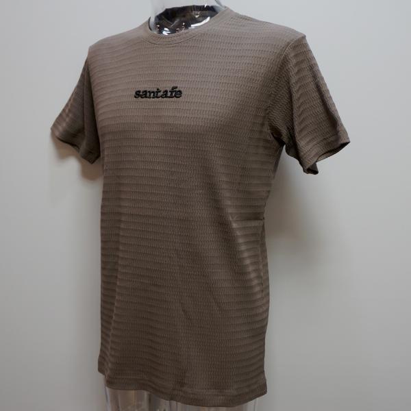 (SALE)サンタフェ・23 春夏 SS 新作・ロゴ刺繍 半袖Tシャツ(54)(4L)23-85851-056-54