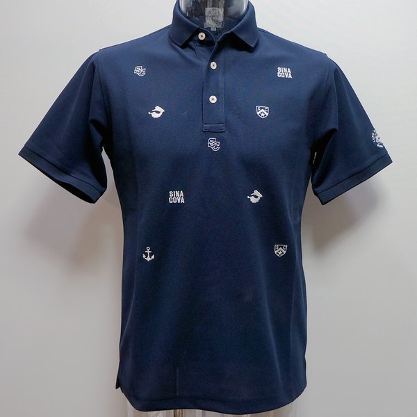(SALE)シナコバ・22 春夏 SS 新作・飛び柄刺繍 半袖ポロシャツ(M)(L)(LL)22150530-290