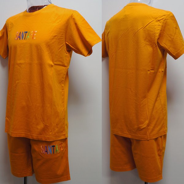 Rakuten - (SALE)サンタフェ・22 春夏 SS 新作・半袖Tシャツ 短パン 上下(M)(L)(LL)(3L)22-83809-042　22-83811-042