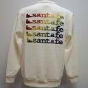 (SALE)サンタフェ・23 AW 秋冬・レインボー刺繍 丸首 トレーナー(L)(LL)(3L)23-86420-001(4)