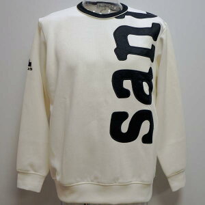 (SALE)サンタフェ・23 AW 秋冬・ショルダーロゴ刺繍 丸首 トレーナー(L)(LL)(3L)23-86421-001