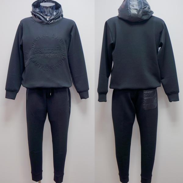 (SALE)サンタフェ・23 AW 秋冬・ダンボールニット パーカー 上下(L)(LL)(3L)23-86412-019　23-86414-019