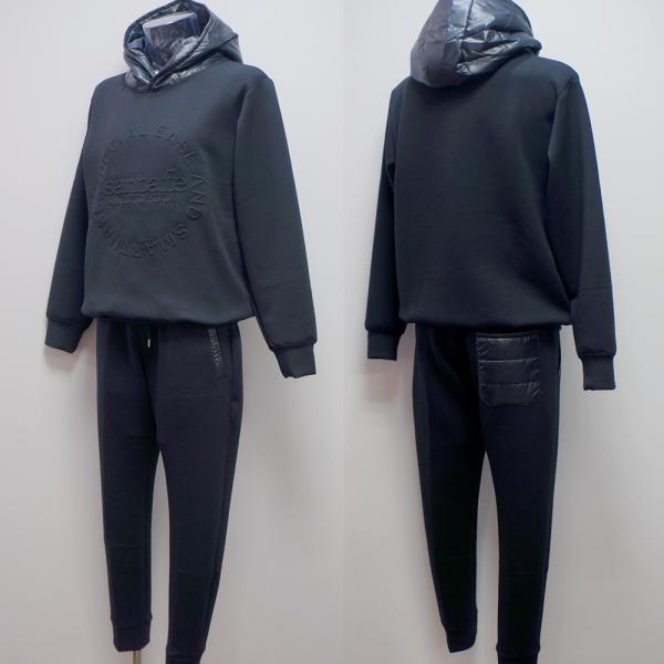 (SALE)サンタフェ・23 AW 秋冬・ダンボールニット パーカー 上下(L)(LL)(3L)23-86412-019　23-86414-019