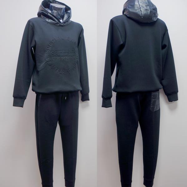 (SALE)サンタフェ・23 AW 秋冬・ダンボールニット パーカー 上下(L)(LL)(3L)23-86412-019　23-86414-019