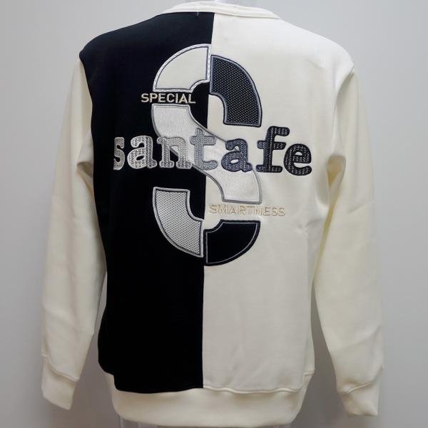 サンタフェ・24 SS 春夏・Sアップリケ 丸首 トレーナー(54)(4L)23-81457-001-54　キングサイズ