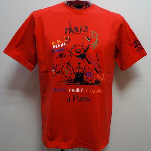 カステルバジャック・24 春夏 SS 新作・くまプリント 半袖Tシャツ(M)(L)(LL)7214172119-80 カステルバジャック・24 春夏 SS 新作・くまプリント 半袖Tシャツ(M)(L)(LL)7214172119-80