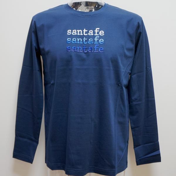 サンタフェ・24 春夏 SS 新作・コットンスムース 長袖Tシャツ(M)(L)(LL)(3L)24-81401-097(4)