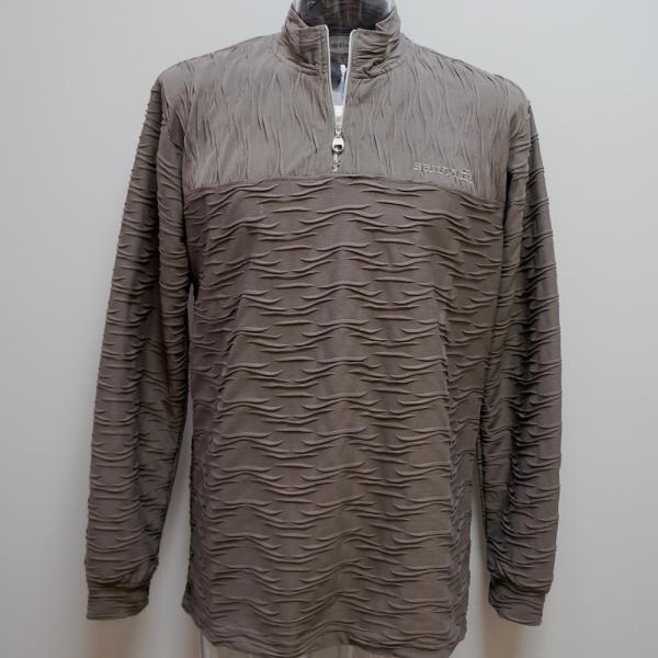 サンタフェ・24 春夏 SS 新作・ZIPUP 長袖ポロシャツ(L)(LL)(3L)24-81418-057 その1