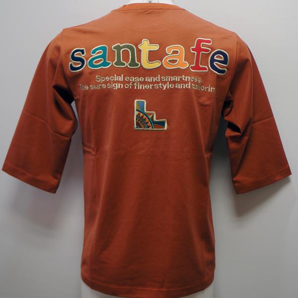 Rakuten - サンタフェ・26 春夏 SS 新作・バックアップリケ 七分袖 Tシャツ(L)(LL)(3L)(4L)26-85808-044