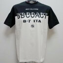 BBCO ビビコ 24 春夏 SS 新作・上下切り替え 半袖Tシャツ(L)(LL)41-2503-01-05