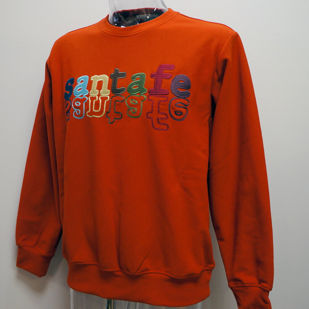 (SALE)サンタフェ・22 AW 秋冬・ロゴ刺繍 起毛 トレーナー(54)(4L)22-84852-043-54　キングサイズ