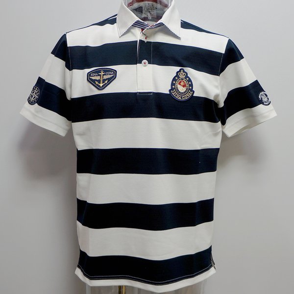 (SALE)シナコバ・21 春夏 SS 新作・半袖ポロシャツ ラガーシャツ(M)(L)(LL)21110510-920のサムネイル