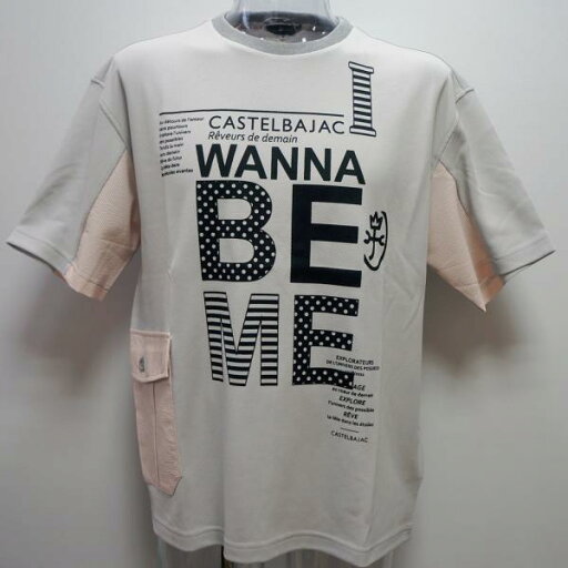カステルバジャック・23 春夏 SS 新作・半袖Tシャツ(M)(L)(LL)7213272112-94 カステルバジャック・23 春夏 SS 新作・半袖Tシャツ(M)(L)(LL)7213272112-94