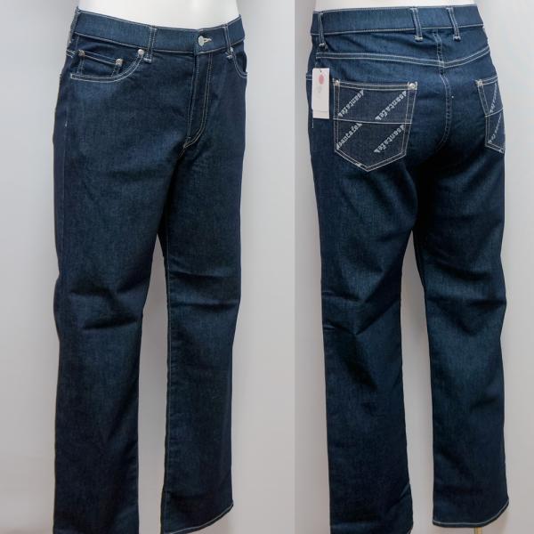 サンタフェ・24 秋冬 AW 新作・ポケットロゴ 楽パンツ ストレート デニム ジーンズ(L)(LL)(3L)24-62407-098