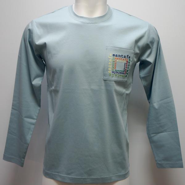 Rakuten - サンタフェ・25 春夏 SS 新作・コットンスムース ポケット刺繍 長袖Tシャツ(M)(L)(LL)(3L)(4L)25-83401-013