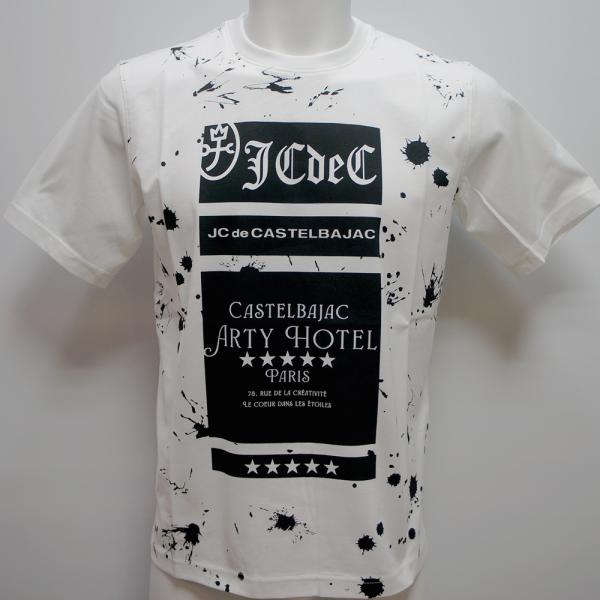 Rakuten - カステルバジャック・25 春夏 SS 新作・ペイント柄 半袖Tシャツ(M)(L)(LL)7215172121-01