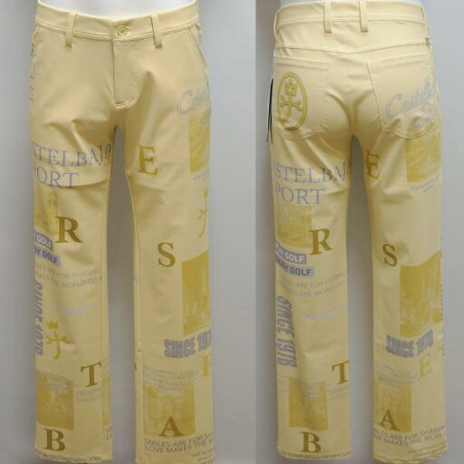 カステルバジャック スポーツ・24 春夏 SS 新作・ロゴ&写真アート インクジェットプリント パンツ(S)(M)(L)(LL)7234140102-30 カステルバジャック スポーツ・24 春夏 SS 新作・ロゴ&写真アート インクジェットプリント パンツ(S)(M)(L)(LL)7234140102-30